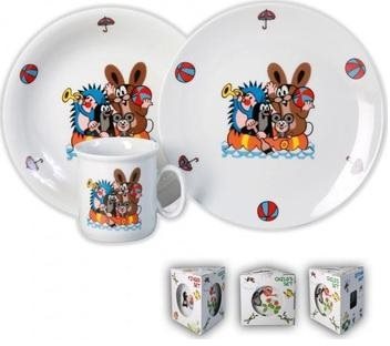 THUN Baby Dining Set 3pcs Little Mole in Gift Box - Children's Dining Set - Main image