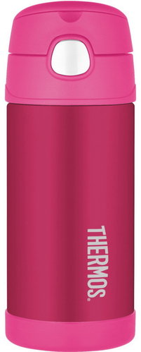 THERMOS FUNtainer Children's Thermos Flask with Straw 0.355L, Pink - Children's Thermos - Main image