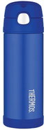 THERMOS FUNtainer Children's Insulated Bottle with Straw 0.47L, Blue - Children's Thermos