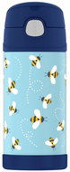 THERMOS FUNtainer Kids' Insulated Straw Bottle 0.355L, Honey Bees - Children's Thermos