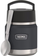 THERMOS ICON Kids' Food Flask with Spoon 0.355L, Granite - Insulated Food Jar