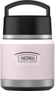 THERMOS ICON Children's Food Flask with Spoon 0.355L, Pastel Pink - Insulated Food Jar