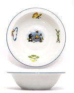 Thun Kinderschüssel 400 ml MAULWURF GÄRTNER blauer Rand - Kinderschale