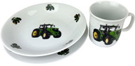 Genex talíř + miska + hrnek dětský NOVÝ TRAKTOR - Dětská jídelní sada
