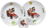 Thun plate + bowl + cup for kids KRTEK A AUTO - Children's Dining Set