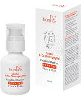 TIANDE Vita Derm Čisticí gel na obličej pro pleť se sklonem k akné Santal a Cu-chlorofyl 100 ml - Cleansing Gel