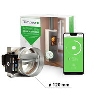 Automatic Combustion Control Timpex ECO 10 for Fireplace Stoves, EPV 120mm - Combustion Control 