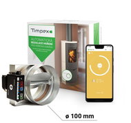 Automatic Combustion Control Timpex ECO 20 for Fireplace Stoves, EPV 100mm - Combustion Control 