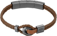 Timberland Men's leather bracelet brown/grey - Bracelet