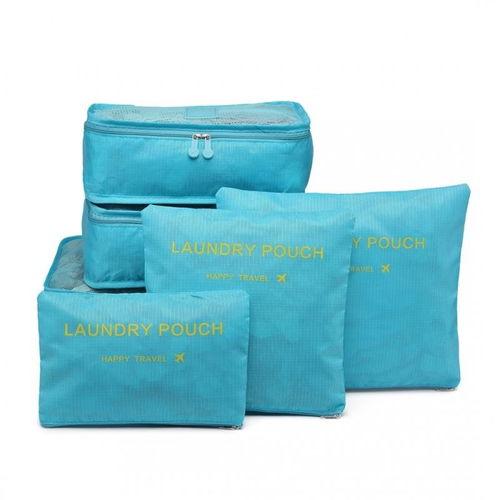 Sada cestovních organizérů azurová - Packing Cubes - Hlavní obrázek
