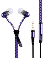 Zippered headphones purple - Headphones