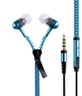 Zippered headphones blue - Headphones