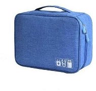 Cable and electronics organiser L - Blue - Cable Organiser Bag