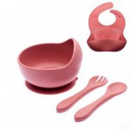 Baby silicone colour set with bowl - Pearl pink - Children's Bowl
