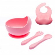 Children's silicone colour set with bowl - Light pink - Children's Bowl
