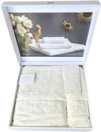 Tivolyo Home - Dárková sada ručníků a osušky REGINA, 3 ks, bílá - Towel Set