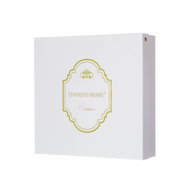 Tivolyo Home Gift set of towels and bath towels GRANT, 3 pcs, white, beige embroidery - Towel Set