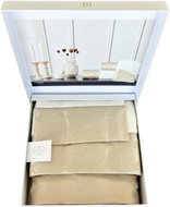 Tivolyo Home - Dárková sada ručníků a osušky COLIBRI, 3 ks, bílá-béžová - Towel Set