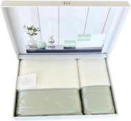 Tivolyo Home - Dárková sada ručník a osuška COLIBRI, 2 ks, bílá-mentolová - Towel Set