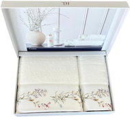 Tivolyo Home - Dárková sada ručník a osuška CARDUUS, 2 ks, bílá - Towel Set