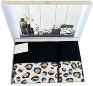 Tivolyo Home - Dárková sada ručník a osuška CHEETAH, 2 ks, černá-bílá - Towel Set