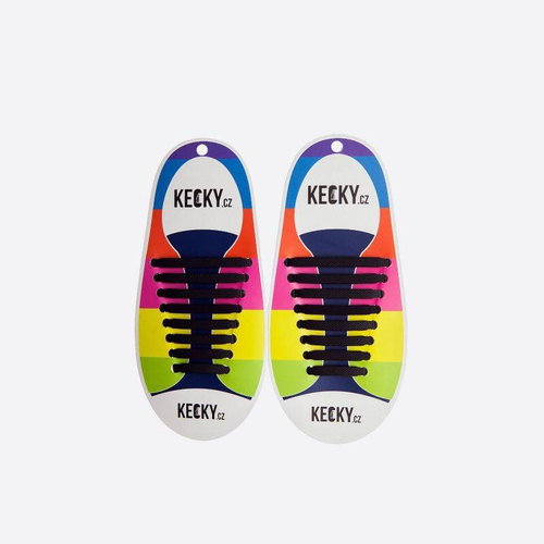 Black Silicone Laces - Shoe Laces - Main image