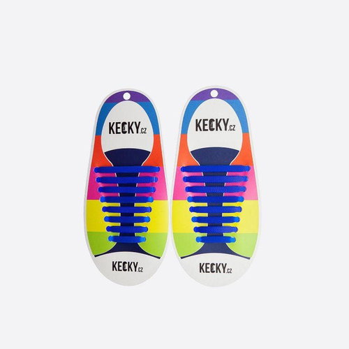 Dark Blue Silicone Laces - Shoe Laces - Main image