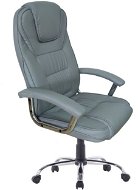 TEMPO KONDELA Safin Grey/Chrome - Office Armchair