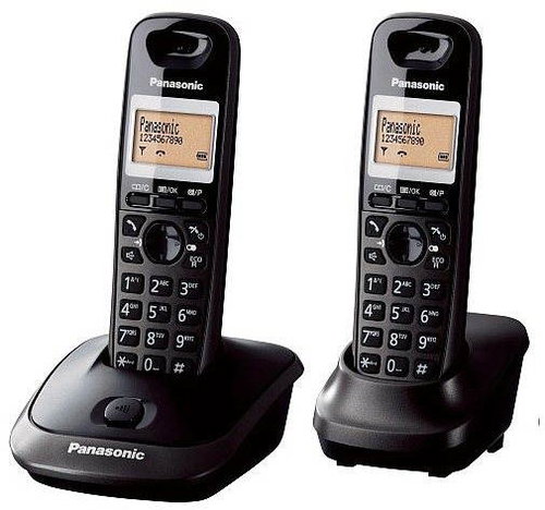 Panasonic KX TG6612FXT DECT SMS Duo - Two Digital Cordless Home Phones - Main image