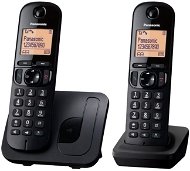 Panasonic KX-TGC212FXB Twinpack fekete - Vezetékes telefon