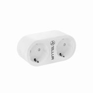 Tellur WiFi Smart AC Dual Plug, Dual Socket, 16A, 3680W - Smart Socket