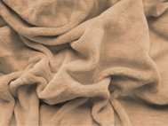 TEXTILOMANIE SOFT Microfleece sheet 180 × 200 cm, beige - Bedsheet