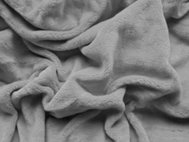 TEXTILOMANIE SOFT Microfleece sheet 180 × 200 cm, light grey - Bedsheet
