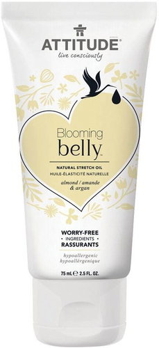ATTITUDE Blooming Belly Oil for Pregnant and Postpartum - Argan and Almond 75ml - Massage Oil - Main image