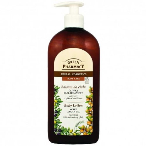 GREEN PHARMACY Body Milk Olive and Argan oil nourishing with moisturizing effect 500 ml - Body Lotion - Main image