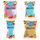 Bath sponge for children (mix of shapes)