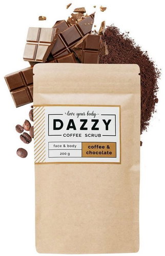 DAZZY Coffee Scrub Chocolate 200g - Body Scrub - Main image
