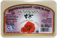 KNOSSOS Řecké olivové mýdlo s vůní růže 100 g - Tuhé mýdlo