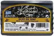 KNOSSOS Greek black olive soap with activated carbon 100 g - Bar Soap