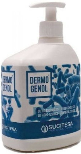 SUCITESA Dermogenol Hydroalcoholic hand disinfectant gel 500 ml - Antibacterial Gel - Main image