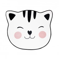 TODAY Dětský koberec Happy cat, bílý, 80 × 70 cm - Koberec