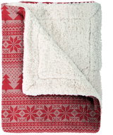 Mistral Home Blanket lamb Pinetree Knit 130 × 170 cm red - Blanket