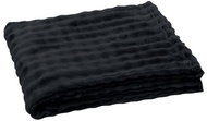 Today Blanket with embossed pattern, 130 × 180 cm, Doucelin, black - Blanket