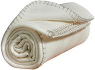 Today Fleece blanket, 125 × 150 cm, Bienau, white - Blanket