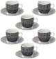 Tognana Set of 6 Coffee Cups 80ml with Saucers MADISON SIRACUSA - Set of Cups