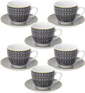 Tognana Set of 6 Tea Cups 200ml with Saucers MADISON SIRACUSA - Set of Cups