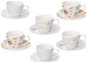 Tognana Iris Naif Coffee Cups, 6 pcs with Saucers - Set of Cups
