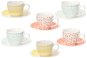 Tognana Iris Agua Coffee Cups, 6 pcs with Saucers - Set of Cups