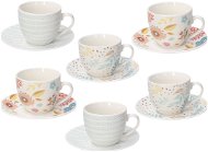 Tognana Iris Naif Tea Cup & Saucer Set, 6 pcs - Set of Cups