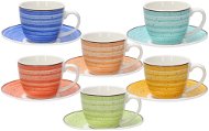 Tognana Set of coffee cups with saucers 80 ml 6 pcs KALEIDO - Set of Cups